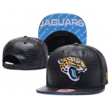 NFL Jacksonville Jaguars Team Logo Black Snapback Adjustable Hat G98