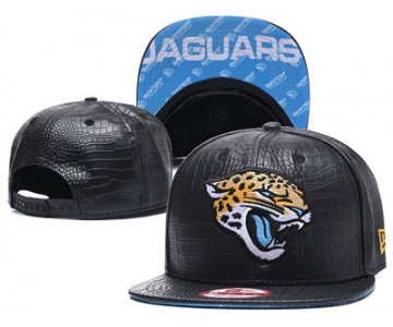 NFL Jacksonville Jaguars Team Logo Black Snapback Adjustable Hat G98