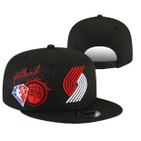 Portland Trail Blazers Stitched Snapback 75th Anniversary Hats 0010