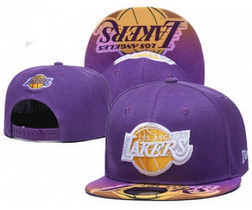 Los Angeles Lakers Snapback Ajustable Cap Hat YD 20-04-07-06