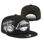 Los Angeles Lakers Stitched Snapback 75th Anniversary Hats 065