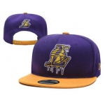 Men's Los Angeles Lakers Snapback Ajustable Cap Hat 2
