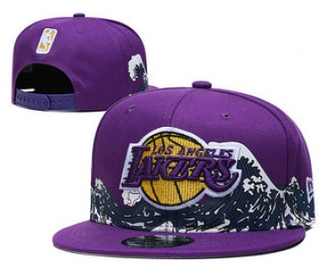 Men's Los Angeles Lakers Snapback Ajustable Cap Hat YD