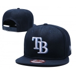 MLB Tampa Bay Rays Navy Blue Snapback