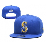 Mariners Team Logo Blue Adjustable Hat YD