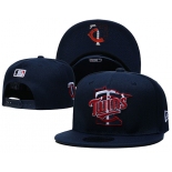 Minnesota Twins Stitched Snapback Hats 005