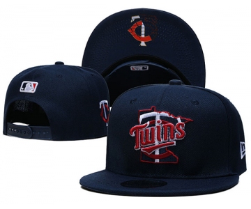 Minnesota Twins Stitched Snapback Hats 005