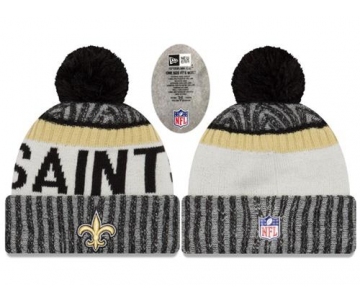 NFL New Orleans Saints Logo Stitched Knit Beanies 005