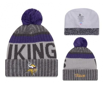 NFL Minnesota Vikings Logo Stitched Knit Beanies 010