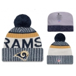NFL Los Angeles Rams Logo Stitched Knit Beanies 002
