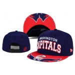 NHL Washington Capitals Team Logo Navy Snapback Adjustable Hat