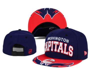 NHL Washington Capitals Team Logo Navy Snapback Adjustable Hat