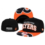 NHL Philadelphia Flyers Team Logo Black Snapback Adjustable Hat