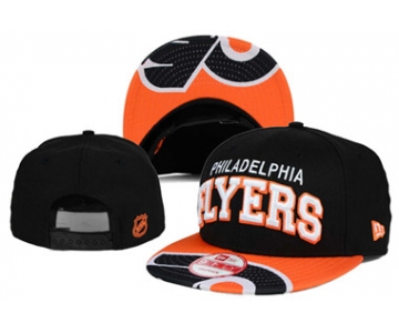 NHL Philadelphia Flyers Team Logo Black Snapback Adjustable Hat