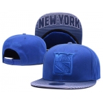 NHL New York Rangers Team Logo Blue Mitchell & Ness Adjustable Hat