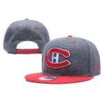 NHL Montreal Canadiens Stitched Snapback Hats 001