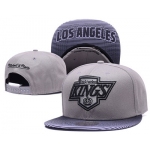 NHL Los Angeles Kings Team Logo Gray Mitchell & Ness Adjustable Hat