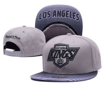 NHL Los Angeles Kings Team Logo Gray Mitchell & Ness Adjustable Hat