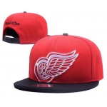 NHL Detroit Red Wings Stitched Snapback Hats 003