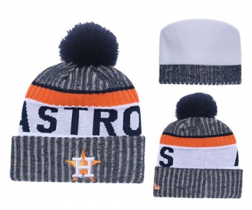 MLB Houston Astros Logo Stitched Knit Beanies 004