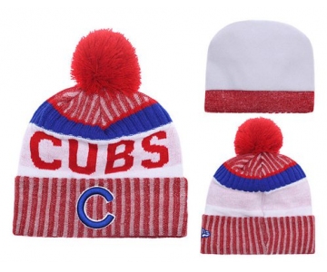 MLB Chicago Cubs Logo Stitched Knit Beanies 005