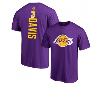 Los Angeles Lakers 3 Anthony Davis Purple T-Shirt