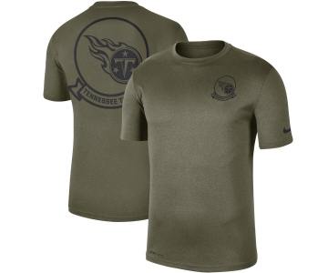 Men's Tennessee Titans Nike Olive 2019 Salute to Service Sideline Seal Legend Performance T-Shirt