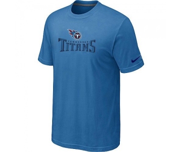 Nike Tennessee Titans Authentic Logo T-Shirt - L.Blue