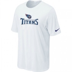 Nike Tennessee Titans Authentic Logo T-Shirt - White