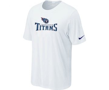 Nike Tennessee Titans Authentic Logo T-Shirt - White