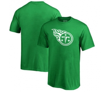 Tennessee Titans NFL Pro Line by Fanatics Branded Patrick's Day White Logo T-Shirt Kelly Green