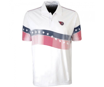 Tennessee Titans White Antigua Patriot Polo