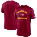Men's Washington Commanders Nike Burgundy Arch Legend T Shirt