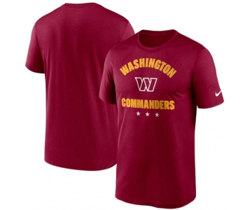 Men's Washington Commanders Nike Burgundy Arch Legend T Shirt