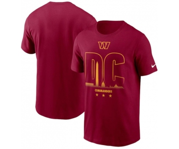 Men's Washington Commanders Nike Burgundy Local T Shirt