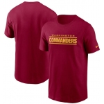 Men's Washington Commanders Nike Burgundy Wordmark T Shirt