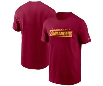 Men's Washington Commanders Nike Burgundy Wordmark T Shirt