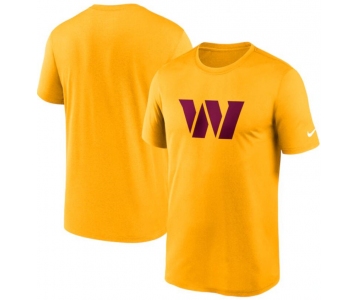 Men's Washington Commanders Nike Gold Essential Legend T Shirt