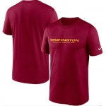 Men's Washington Football Team Nike Burgundy Logo Essential Legend Performance T Shirt