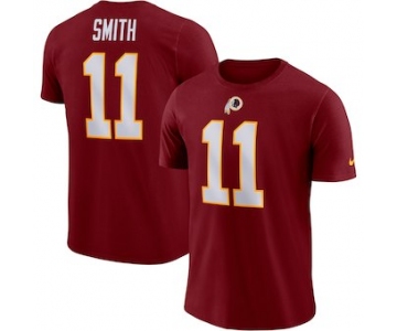 Men's Washington Redskins 11 Alex Smith Nike Burgundy Player Pride Name & Number Performance T-Shirt