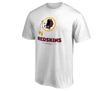 Men's Washington Redskins NFL Pro Line by Fanatics Branded White Team Lockup T-Shirt