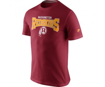 Mens Washington Redskins Nike Burgundy Rewind Lock Up T-Shirt