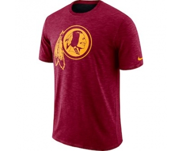 Men's Washington Redskins Nike Burgundy Sideline Cotton Slub Performance T-Shirt