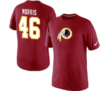 Nike Washington Redskins 46 Alfred Morris Name & Number T-Shirt Red