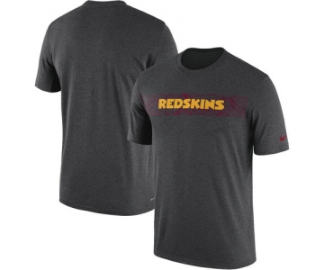 Washington Redskins Nike Heathered Charcoal Sideline Seismic Legend T-Shirt