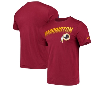 Washington Redskins Nike Sideline Line of Scrimmage Legend Performance T Shirt Burgundy
