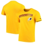 Washington Redskins Nike Sideline Line of Scrimmage Legend Performance T Shirt Gold