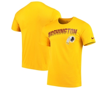 Washington Redskins Nike Sideline Line of Scrimmage Legend Performance T Shirt Gold