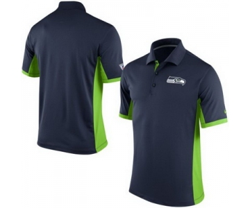 Men's Seattle Seahawks Nike College Navy Team Issue Performance Polo