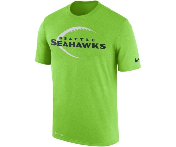 Men's Seattle Seahawks Nike Neon Green Legend Icon Logo Performance T-Shirt